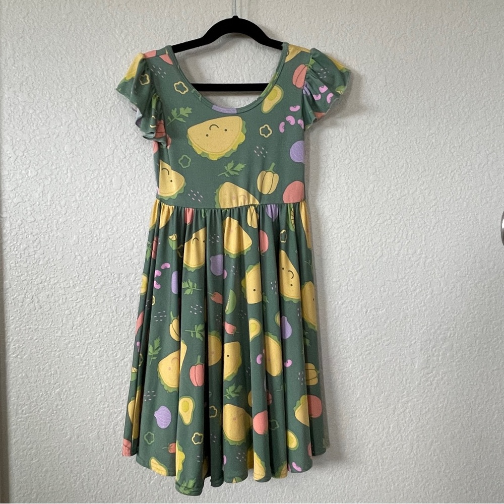 Dot Dot Smile size 5/6 Taco flutter sleeve Twirl Dress